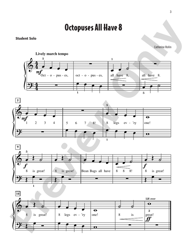 Catherine Rollin's Favorite Solos, Book 1 - Piano (Digital Download)