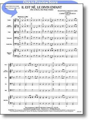 Il est ne, le divin enfant (He is Born, the Holy Child) - Traditional French Carol - Carrie Lane Gruselle FJH Music Company Score/Parts