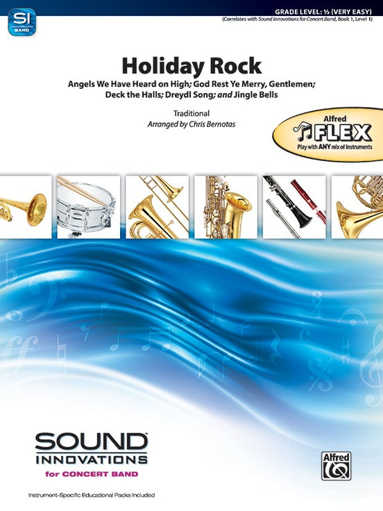 Holiday Rock (Flexible Arrangement) - Concert Band Conductor Score & Parts (Digital Download)