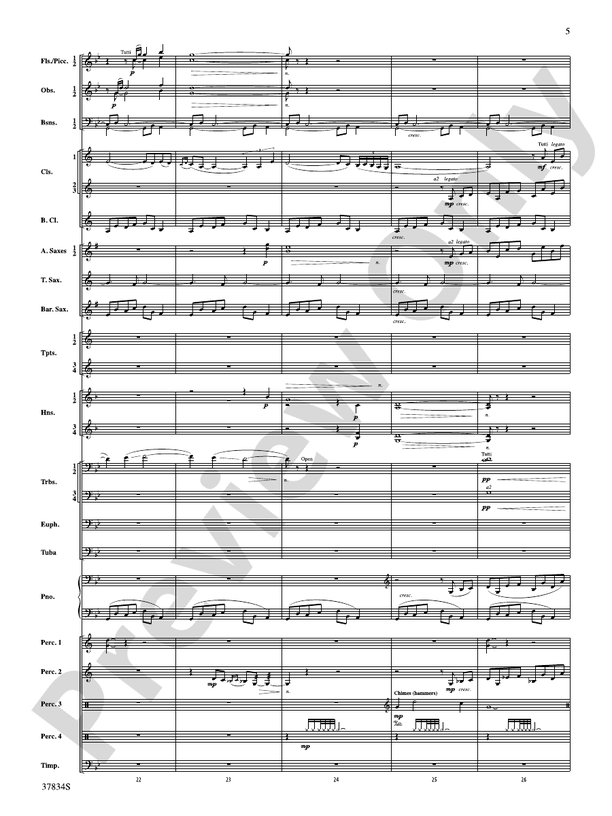 Poor Wayfaring Stranger - Concert Band Conductor Score & Parts (Digital Download)