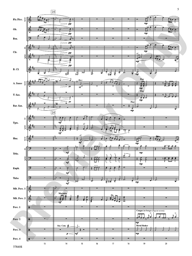 African Dreams - Concert Band Conductor Score & Parts (Digital Download)