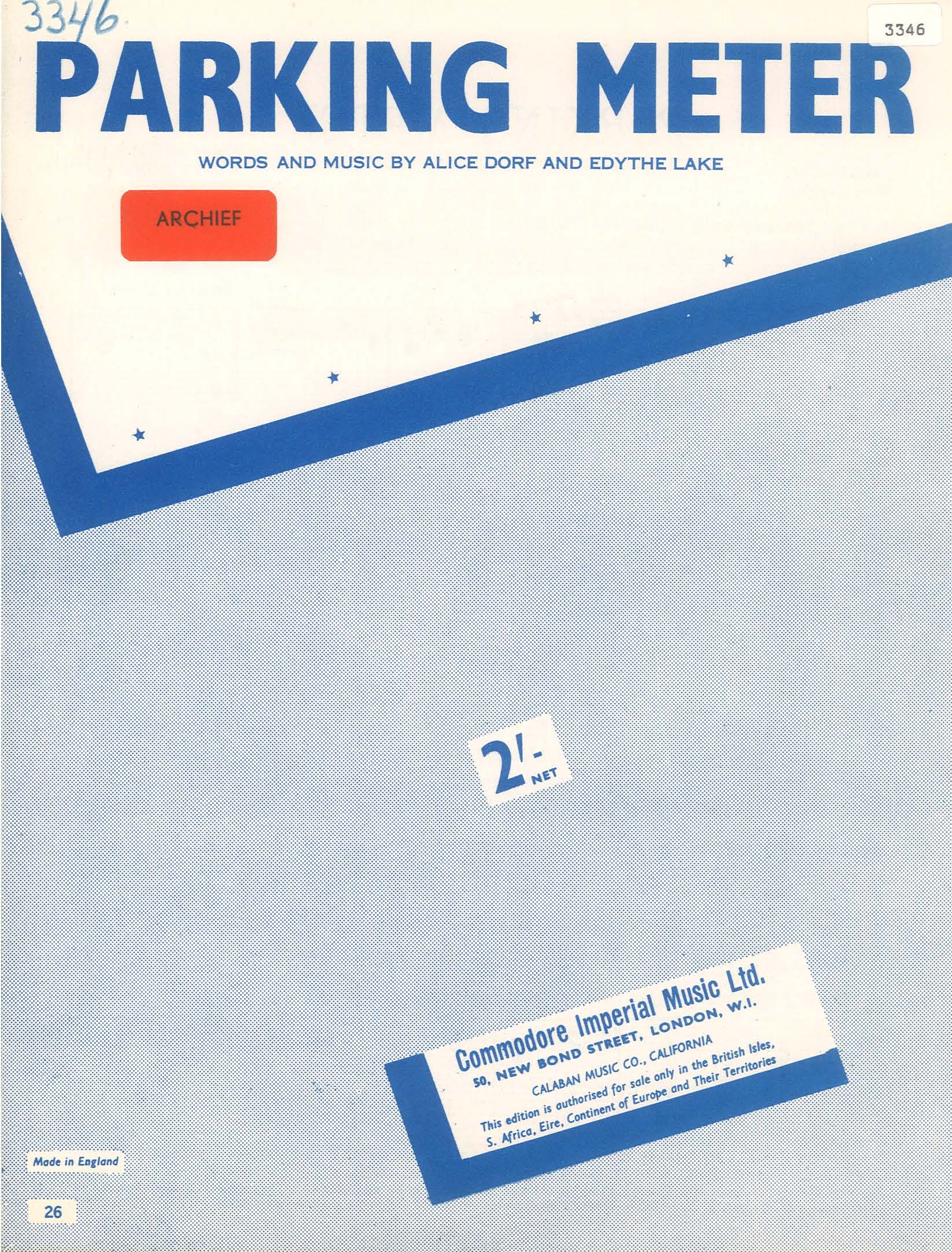 Parking Meter - PVG (Digital Download)
