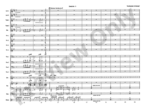 Two Seconds to Midnight - Jazz Ensemble Conductor Score & Parts (Digital Download)