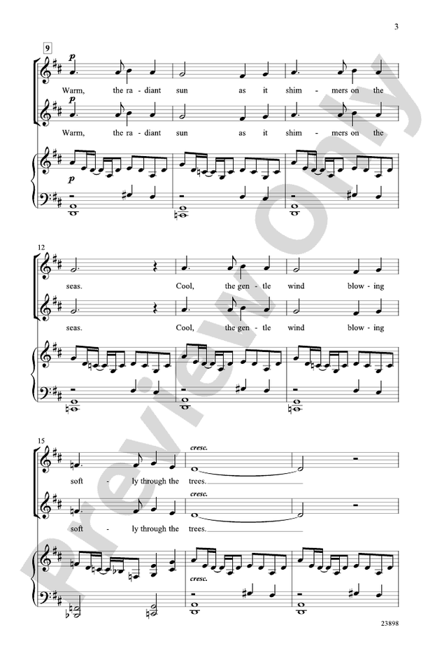 Arise (Summer Has Now Begun) – SSA Choral Octavo (Digital Download)