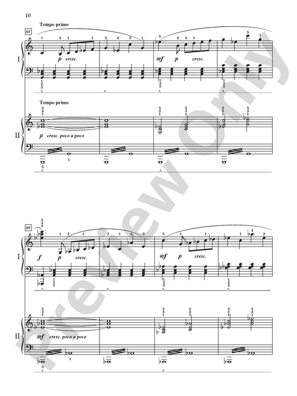 Concerto Romantique: In Three Movements for Solo Piano with Piano Accompaniment - 2 Pianos, 4 Hands (Digital Download)