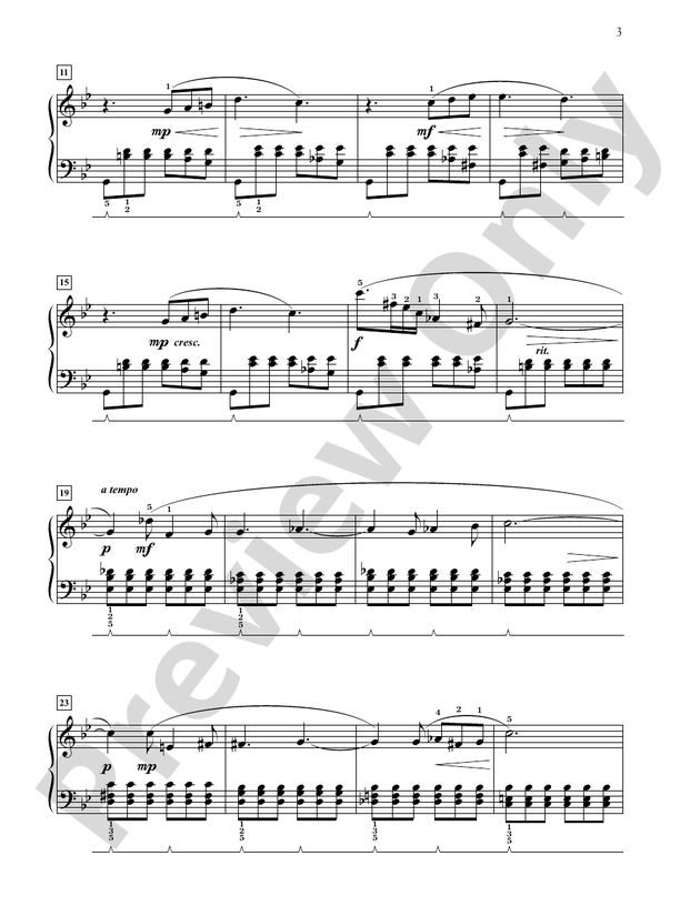 Three Romances - Piano Suite - Piano (Digital Download)