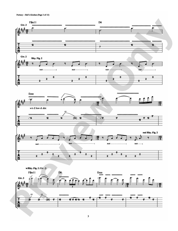 Hell's Kitchen - Guitar TAB (Digital Download)