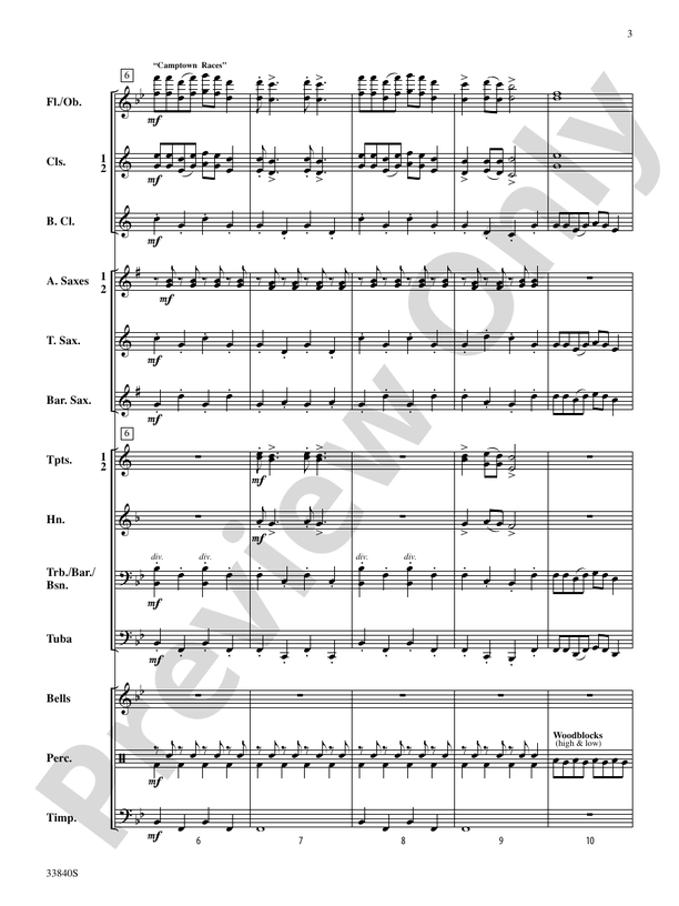 Fantastic Foster - Concert Band Conductor Score & Parts (Digital Download)