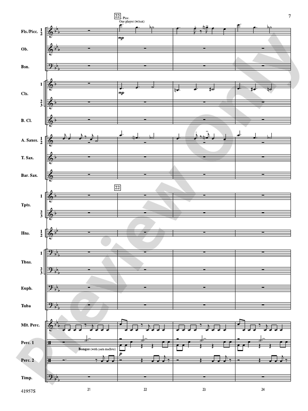 Runway Five - Concert Band Conductor Score & Parts (Digital Download)