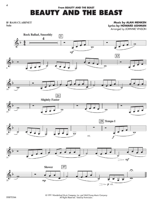 Essential Elements Disney Favorites - Bass Clarinet - Hal Leonard