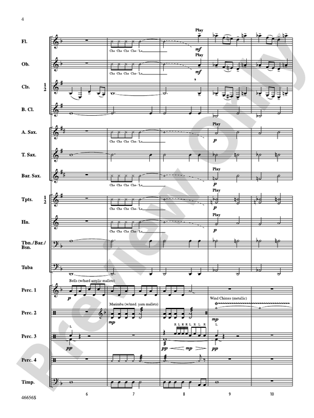 Cha'La - Concert Band Conductor Score & Parts (Digital Download)