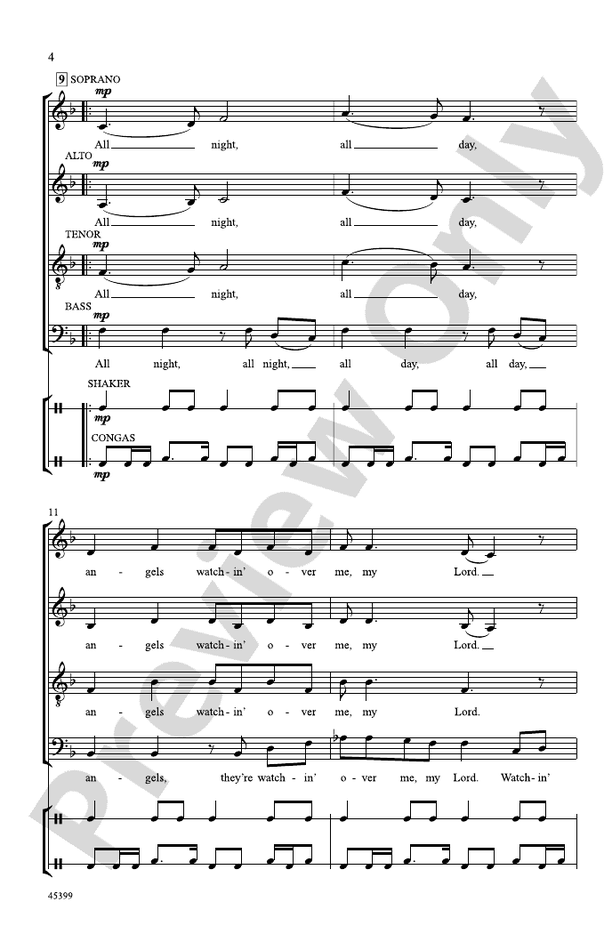All Night, All Day - SATB, a cappella Choral Octavo (Digital Download)