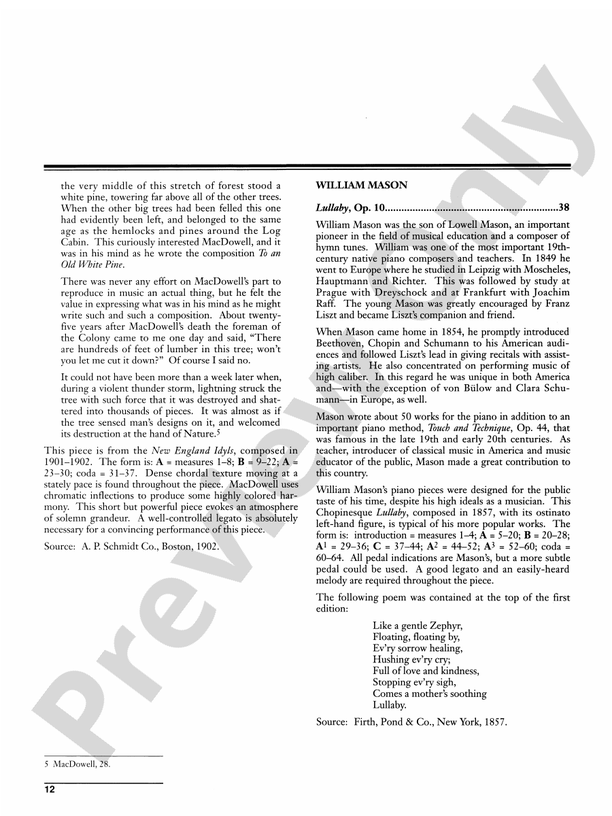 Masters of American Piano Music - Piano (Digital Download)