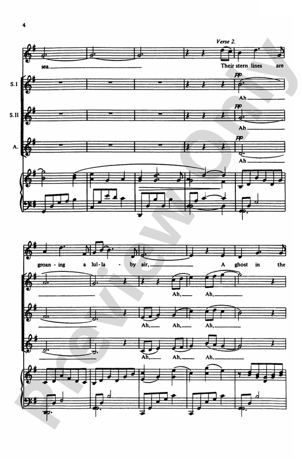 Away from the Roll of the Sea – SSA Choral Octavo (Digital Download)