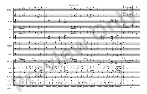 Gonna Make You Sweat (Everybody Dance Now) – Marching Band Conductor Score & Parts (Digital Download)
