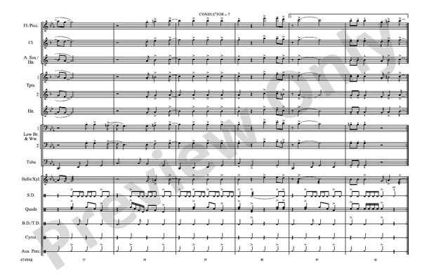 Chain of Fools – Marching Band Conductor Score & Parts (Digital Download)