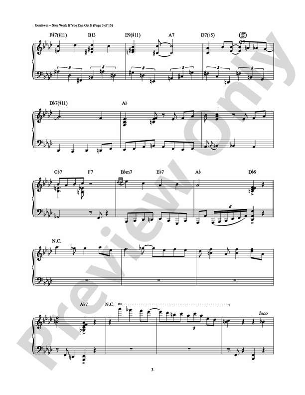 Nice Work If You Can Get It - DSM-PS-0001157 - Piano (Digital Download)