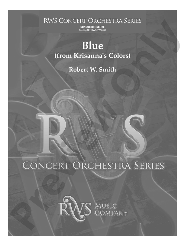 Blue - From Krisanna's Colors - Full Orchestra Conductor Score & Parts (Digital Download)