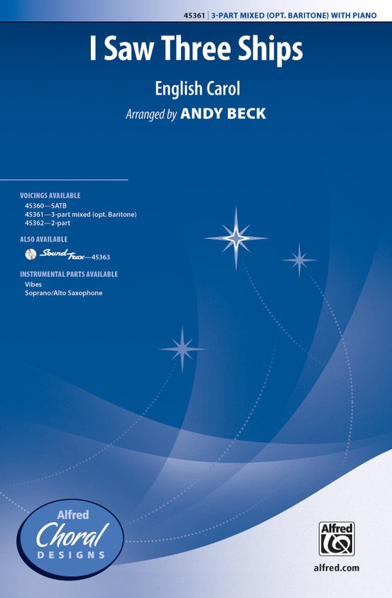 I Saw Three Ships – 3-Part Mixed Choral Octavo - Digital Sheet Music Download (Digital Download)