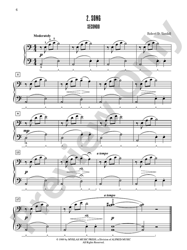 Contest Winners for Two, Book 3: 9 Original Piano Duets from the Alfred, Belwin, and Myklas Libraries - 1 Piano, 4 Hands (Digital Download)