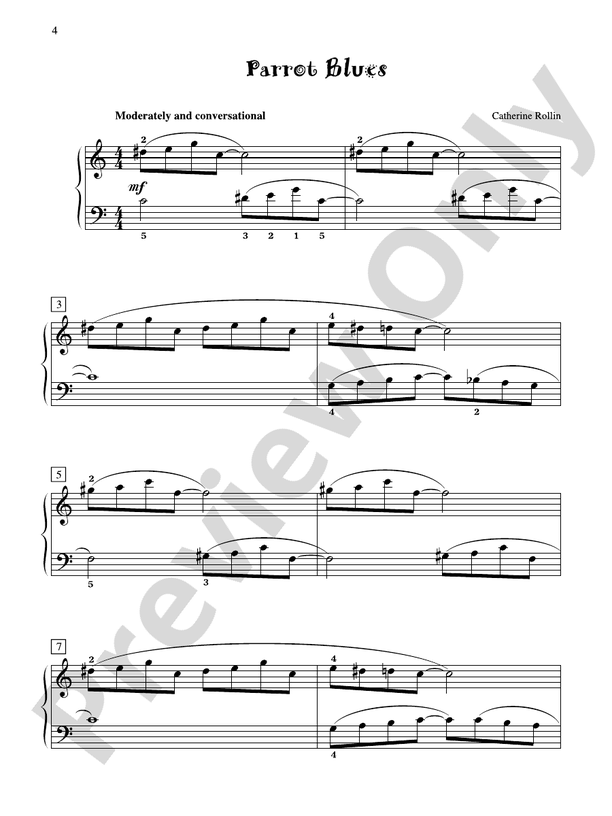 Parrot Blues - Piano Solo (Digital Download)