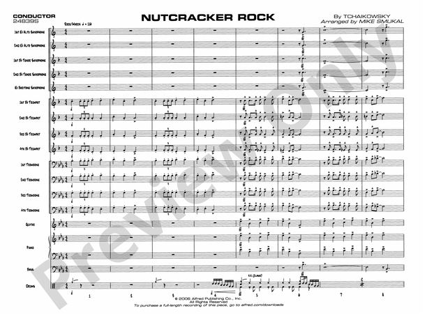 Nutcracker Rock - Jazz Ensemble Conductor Score & Parts (Digital Download)