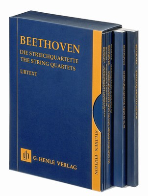 7 String Quartets - Study Score in Slipcase - Ludwig van Beethoven - G. Henle Verlag Study Score Hardcover