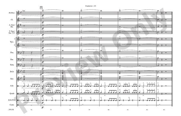 You're a Grand Old Flag / America, the Beautiful – Marching Band Conductor Score & Parts (Digital Download)