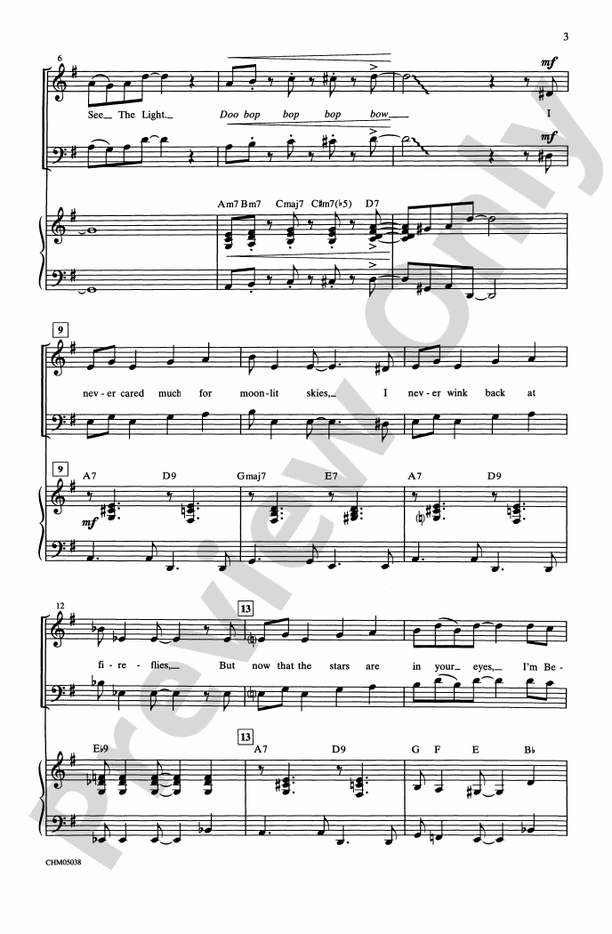 I'm Beginning to See the Light - SATB Choral Octavo (Digital Download)