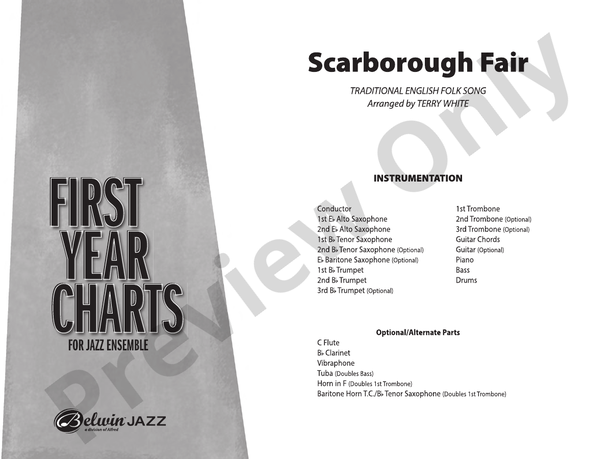 Scarborough Fair - Jazz Ensemble Conductor Score & Parts (Digital Download)
