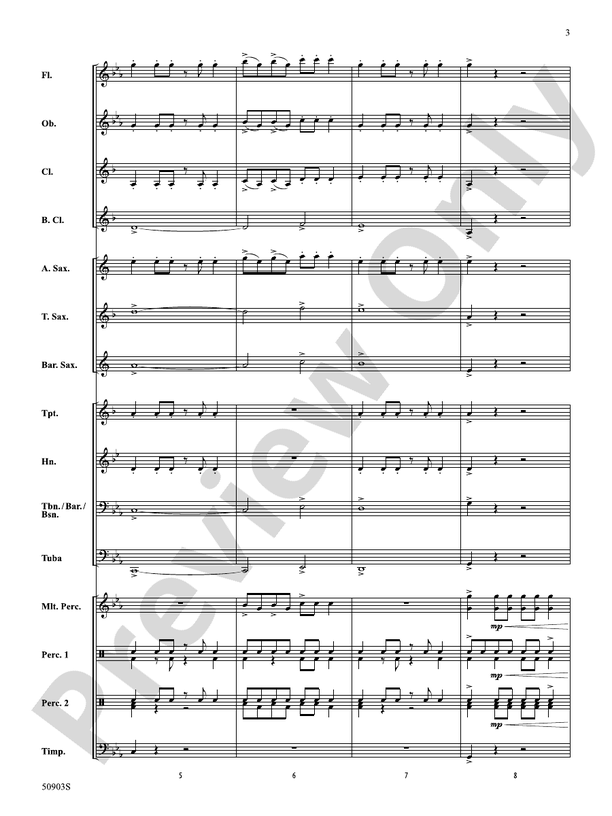 Ritmático – Concert Band Conductor Score & Parts (Digital Download)