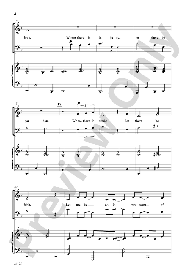 Instrument of Peace – 3-Part Mixed Choral Octavo (Digital Download)