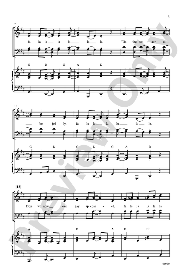 Fa La La La La! – SATB Choral Octavo (Digital Download)