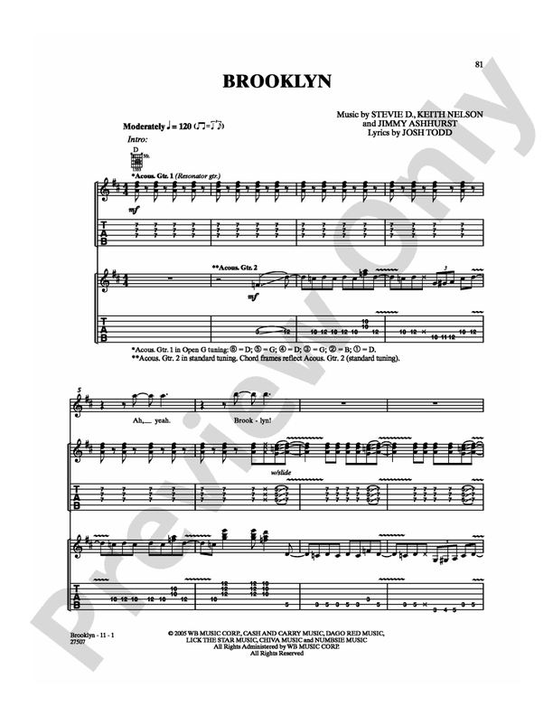 Brooklyn - Guitar TAB (Digital Download)