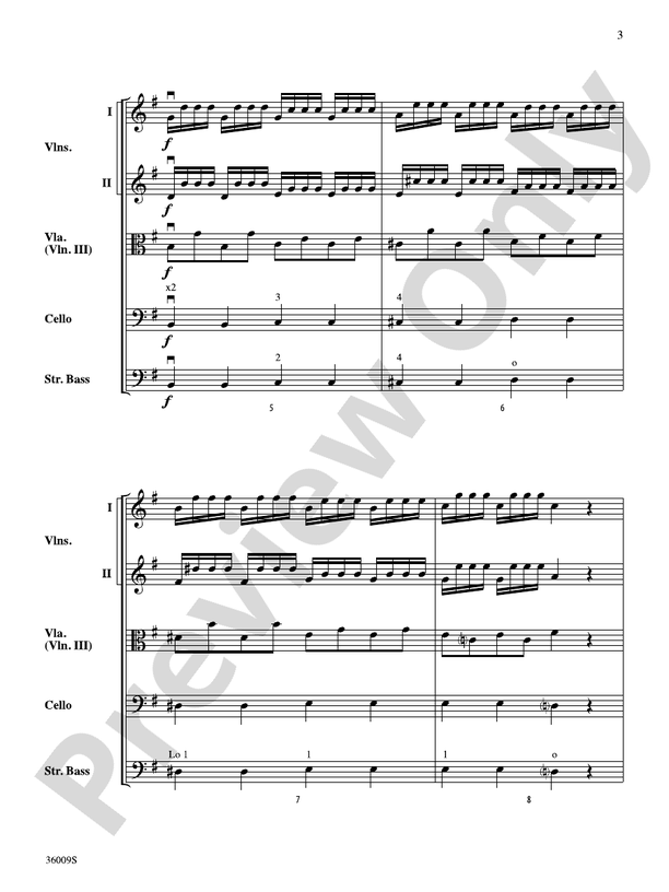 Concerto in G Major (from the Concerto for Two Mandolins) – String Orchestra Conductor Score & Parts (Digital Download)