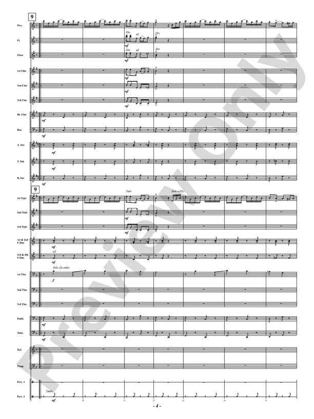 Rag - Mvt. 1 from American Dances - Concert Band Conductor Score & Parts (Digital Download)