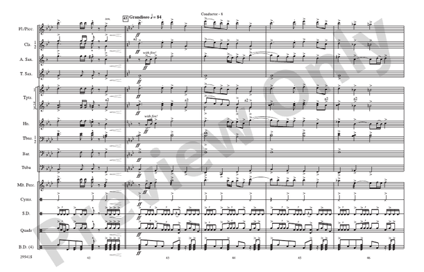 Rocket's Red Glare – Marching Band Conductor Score & Parts (Digital Download)