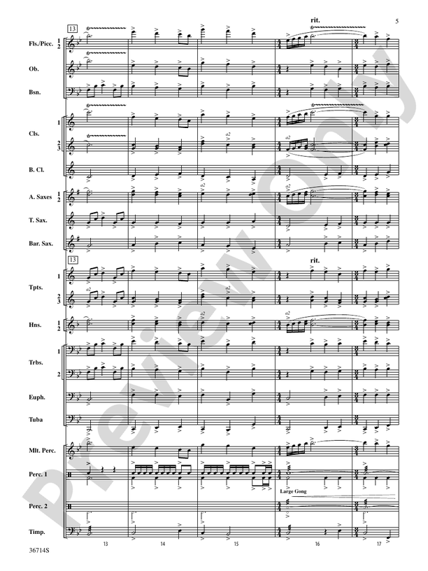 Proclamations - Concert Band Conductor Score & Parts (Digital Download)
