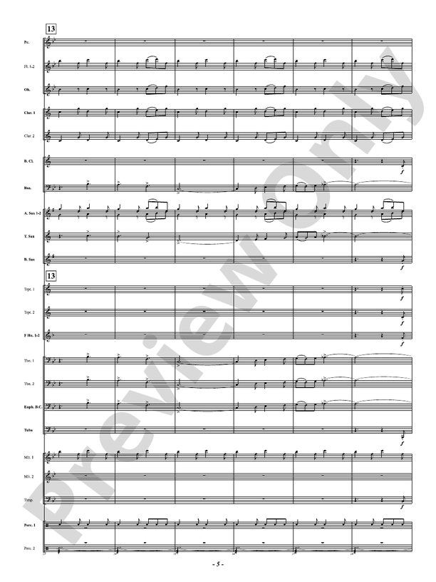 Fearless Dreams - Concert Band Conductor Score & Parts(Digital Download)