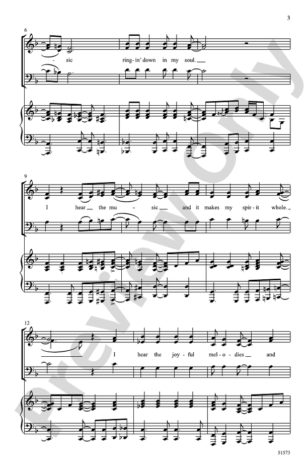 Down in My Soul! - 3 Part Mixed Choral Octavo (Digital Download)
