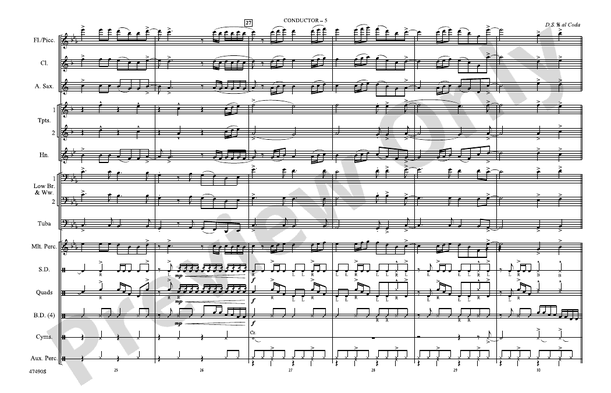 I'm a Mess – Marching Band Conductor Score & Parts (Digital Download)