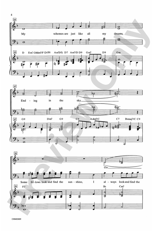 I'm Always Chasing Rainbows – SATB Choral Octavo (Digital Download)