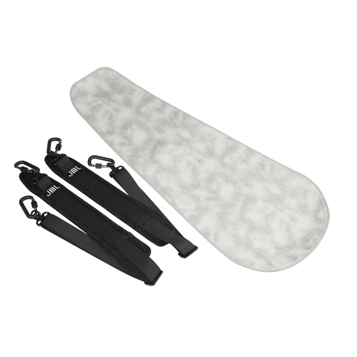 JML Carbon Fibre Adjustable 1.7 Arrow Viola Case White/Orange 15-16.5"