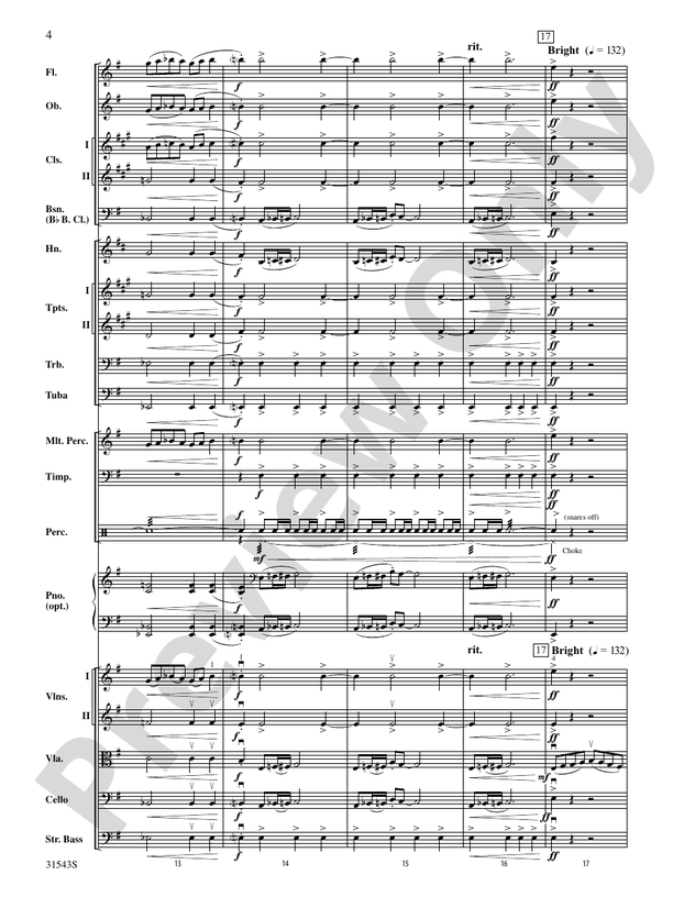 The Pit and the Pendulum – Full Orchestra Conductor Score & Parts (Digital Download)