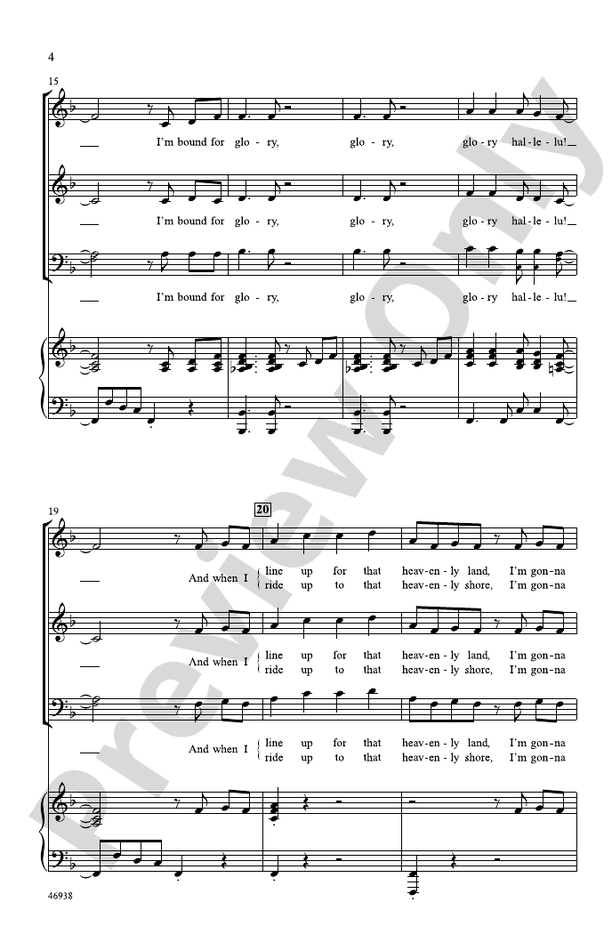 I'm Bound for Glory! – 3-Part Mixed Choral Octavo (Digital Download)