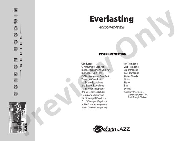 Everlasting – Jazz Ensemble Conductor Score & Parts (Digital Download)