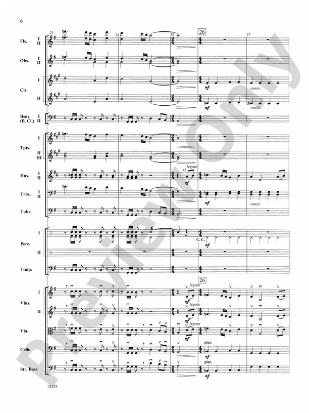 Millennium – Full Orchestra Conductor Score & Parts (Digital Download)