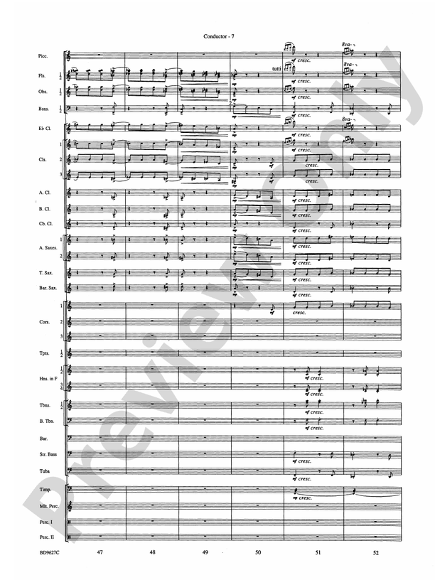 Variations on a Theme of Robert Schumann - Concert Band Conductor Score & Parts (Digital Download)