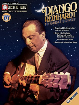 Django Reinhardt - Jazz Play-Along Volume 121 - Bb Instrument|Bass Clef Instrument|C Instrument|Eb Instrument Hal Leonard Lead Sheet /CD