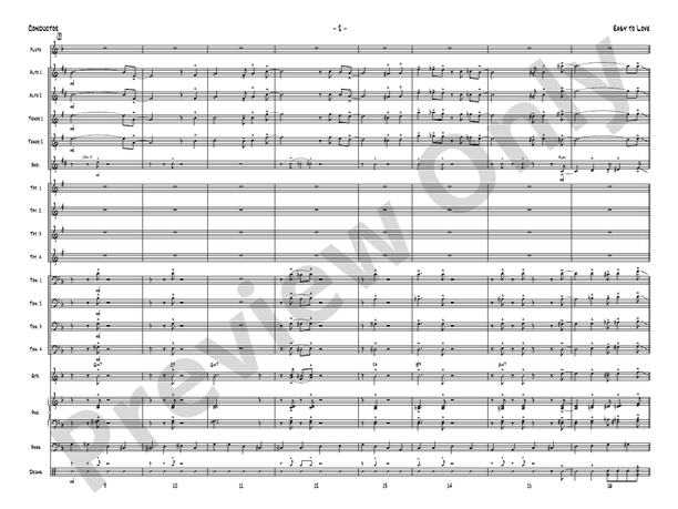 Easy to Love – Jazz Ensemble Conductor Score & Parts (Digital Download)
